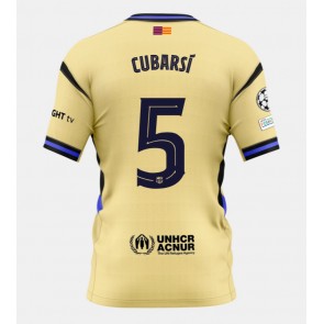 Lacne Muži Futbalové dres Barcelona Pau Cubarsi #5 2025-26 Krátky Rukáv - Preč